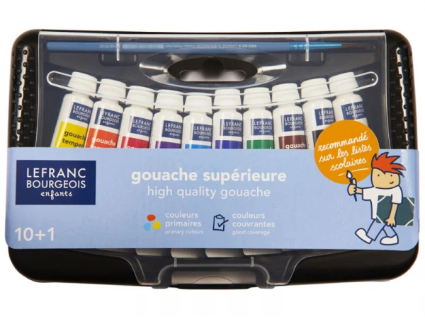 Boite De 10 Tubes De Gouache De 10 Ml Collège Lefranc Bourgeois
