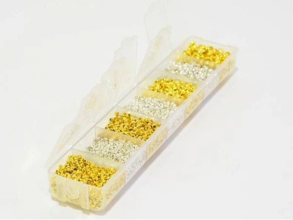 Boite De 4 Tailles De Perles à écraser - Argent Et Or – Image 4