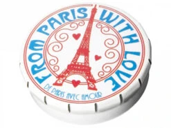 Boîte De Petits Bonbons à La Menthe - Tour Eiffel De Paris - Blanc