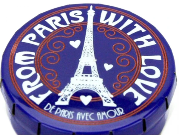Boîte De Petits Bonbons à La Menthe - Tour Eiffel De Paris - Bleu – Image 2