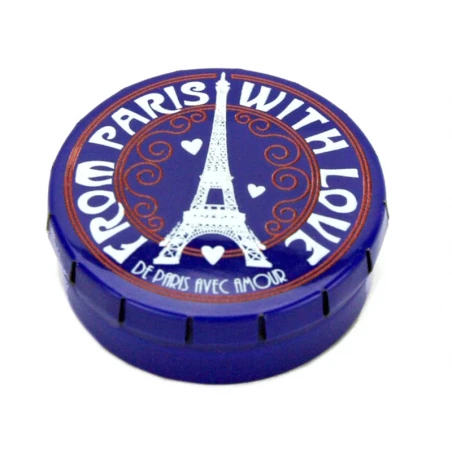 Boîte De Petits Bonbons à La Menthe - Tour Eiffel De Paris - Bleu – Image 3
