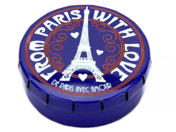 Boîte De Petits Bonbons à La Menthe - Tour Eiffel De Paris - Bleu