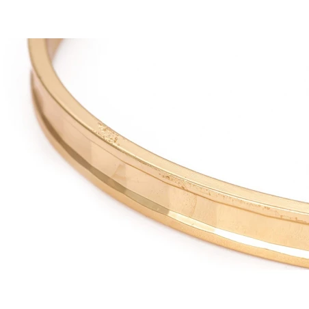 Bracelet Manchette En Laiton Doré Traité Pour Durer – Image 6