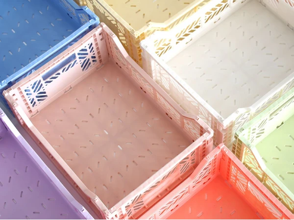 Cagette En Plastique Empilable - Large - Mint – Image 2