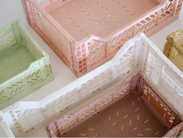 Cagette En Plastique Empilable - Large - Mint – Image 3