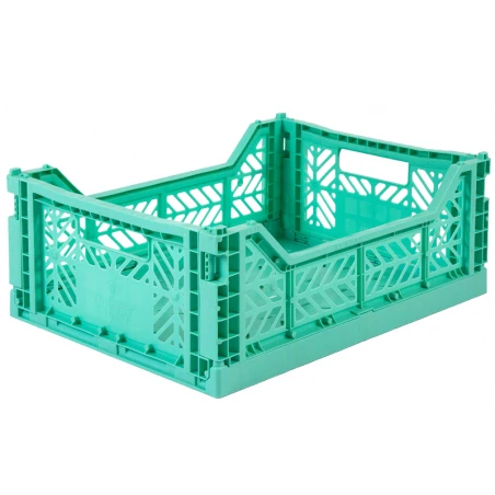 Cagette En Plastique Empilable - Large - Mint – Image 5