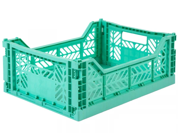 Cagette En Plastique Empilable - Large - Mint