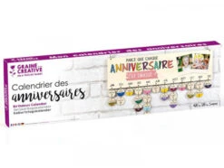 Calendrier Des Anniversaires En Bois 40 X 12 Cm