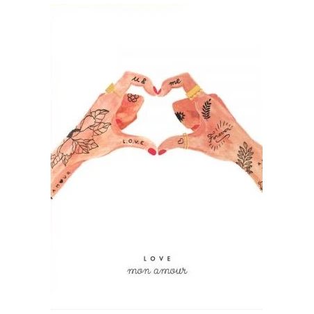 Carte Aquarelle - Hands Of Love - ATWS – Image 3