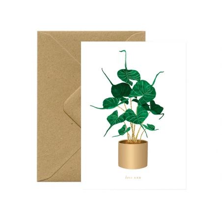 Carte Aquarelle - Love - Alocasia Stingray - ATWS – Image 4