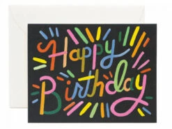 Carte D'anniversaire - Feu D'artifice