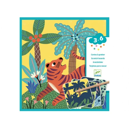 Djeco Cartes à Gratter Des Petits - Grosses Bêtes – Image 5