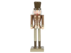 Casse-Noisette En Bois Marron Glacé 26 Cm