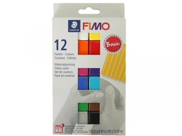 Coffret 12 Demi-pains De Pâte FIMO SOFT
