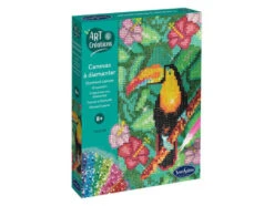 Coffret Canevas à Diamanter - Toucan