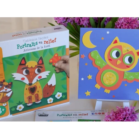 Coffret Créatif Portraits En Relief - Animaux De La Forêt – Image 7