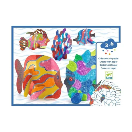 Djeco Coffret DIY Créer Avec Du Papier - Sous Les Ondes – Image 5