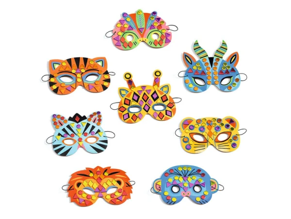 Djeco Coffret DIY Masques Mosaïques à Décorer – Image 2