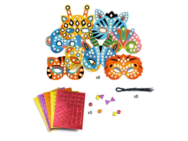 Djeco Coffret DIY Masques Mosaïques à Décorer – Image 3