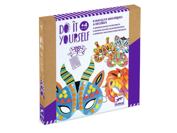 Djeco Coffret DIY Masques Mosaïques à Décorer – Image 4