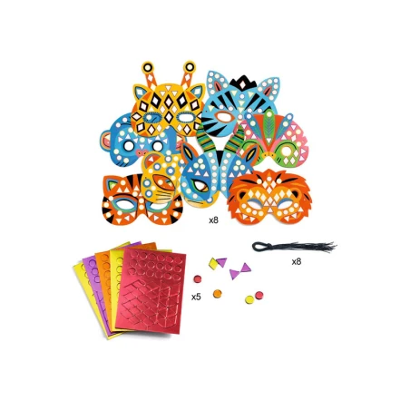 Djeco Coffret DIY Masques Mosaïques à Décorer – Image 7