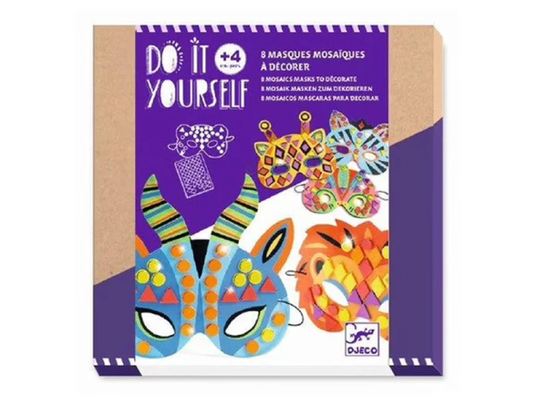 Djeco Coffret DIY Masques Mosaïques à Décorer
