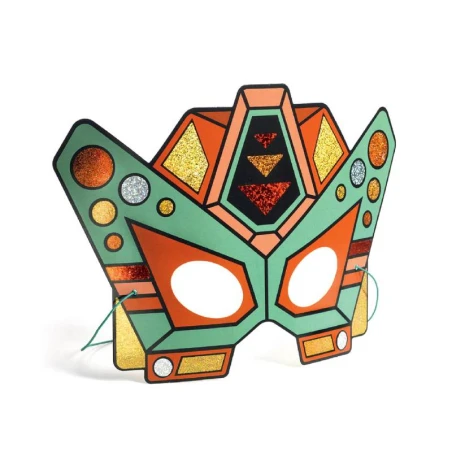 Djeco Coffret DIY Masques Super Robots à Métalliser – Image 7