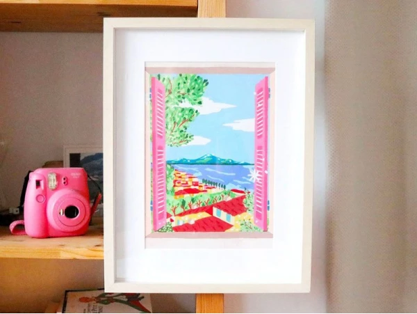 Coffret Peinture Au Numéro - Fenêtre Ouverte Sur Naples Par Limistic - PETIT PINCEAU – Image 4