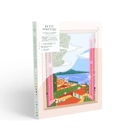 Coffret Peinture Au Numéro - Fenêtre Ouverte Sur Naples Par Limistic - PETIT PINCEAU – Image 5