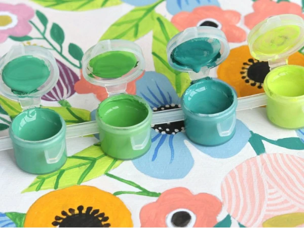 Coffret Peinture Au Numéro - Flowers Par Art.iisan - PETIT PINCEAU – Image 3