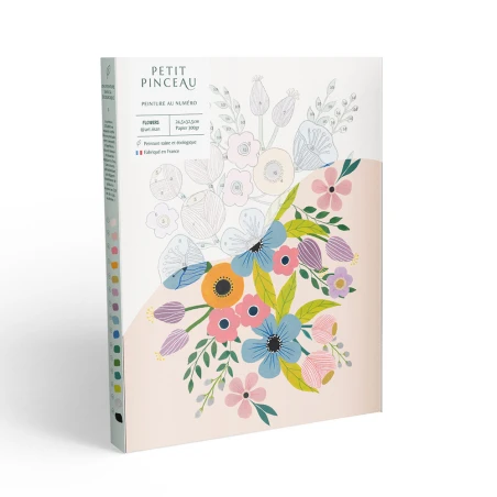 Coffret Peinture Au Numéro - Flowers Par Art.iisan - PETIT PINCEAU – Image 5