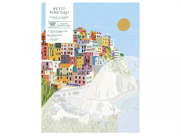 Coffret Peinture Au Numéro - Petit Pinceau - Cinque Terre Par Kenzie Elston – Image 5