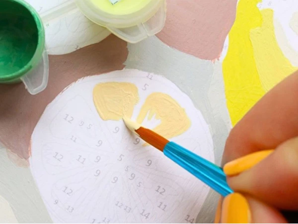 Coffret Peinture Au Numéro - Petit Pinceau - Citrons De Menton Par La Petite Epicerie – Image 3