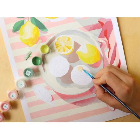 Coffret Peinture Au Numéro - Petit Pinceau - Citrons De Menton Par La Petite Epicerie – Image 8