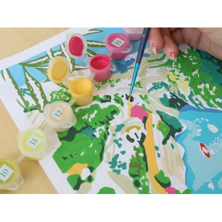 Coffret Peinture Au Numéro - Petit Pinceau - Les Gorges Du Verdon Par Nolwenn Studio – Image 9