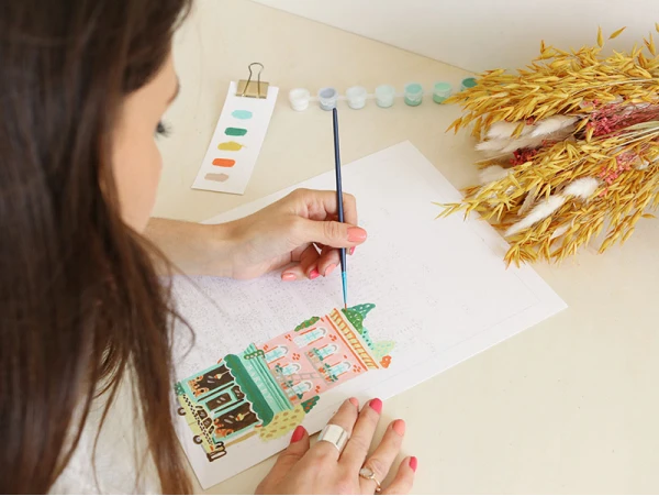 Coffret Peinture Au Numéro - Petit Pinceau - New York Par Hoglet And Co – Image 2