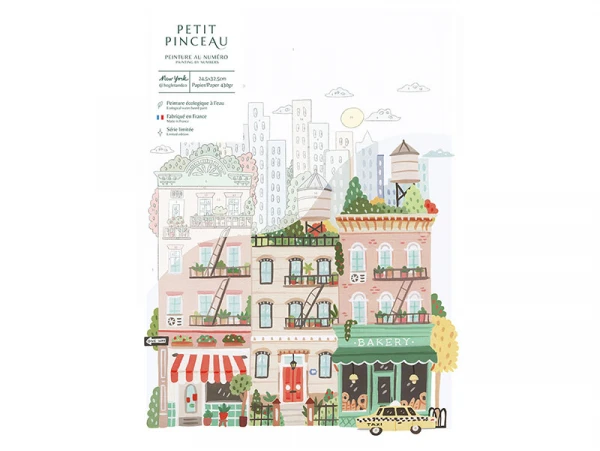Coffret Peinture Au Numéro - Petit Pinceau - New York Par Hoglet And Co – Image 5