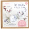 Coffret Les Bougies Délicates Et Fleuries à Faire Soi-même