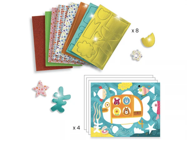 Djeco Coffret Collages Des Petits - Mousse Mousse – Image 3