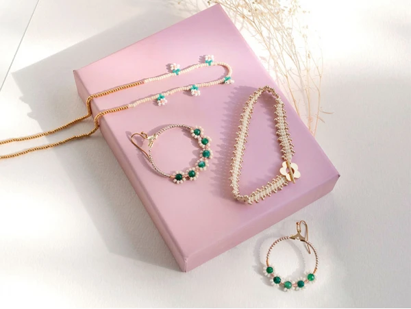 Kit DIY Bijouterie - Mes Bijoux En Perles De Rocailles - Vert – Image 4