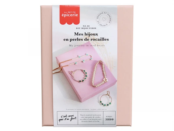 Kit DIY Bijouterie - Mes Bijoux En Perles De Rocailles - Vert