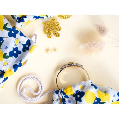 Kit DIY Mercerie - Mes 3 Pochons Vrac à Coudre Tissu Citron – Image 6