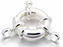 Fermoir à Anneau à Ressort - 13 X 5 Mm - Flash Argent 925