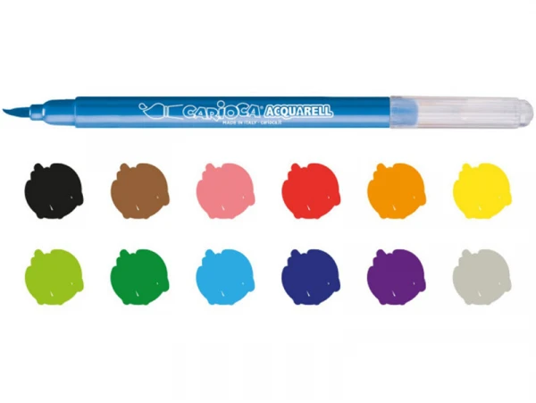 Feutres Aquarell - 12 Couleurs - Carioca – Image 2