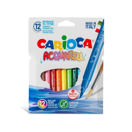 Feutres Aquarell - 12 Couleurs - Carioca – Image 4
