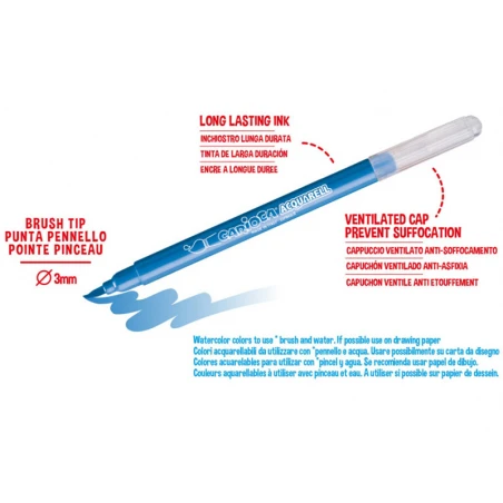 Feutres Aquarell - 12 Couleurs - Carioca – Image 6