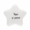 Galet étoile Porcelaine Message - Papa D'amour