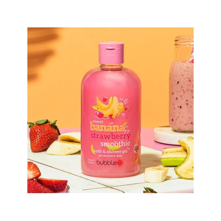 Gel Douche Et Bain Smoothie Sucré Banane Et Fraise - Bubble T Cosmetics – Image 6