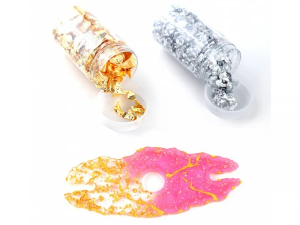 Grande Boite De Feuilles D'étain Pour Résine Et Création De Bijoux - Doré – Image 2