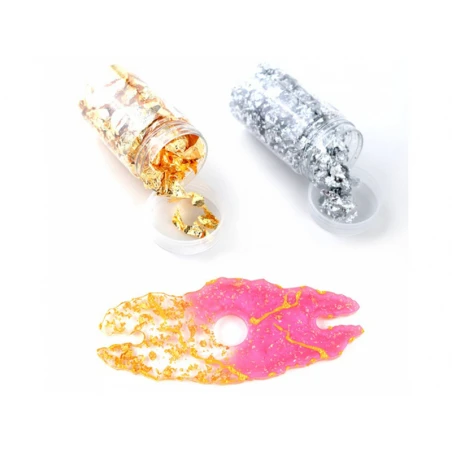 Grande Boite De Feuilles D'étain Pour Résine Et Création De Bijoux - Doré – Image 5